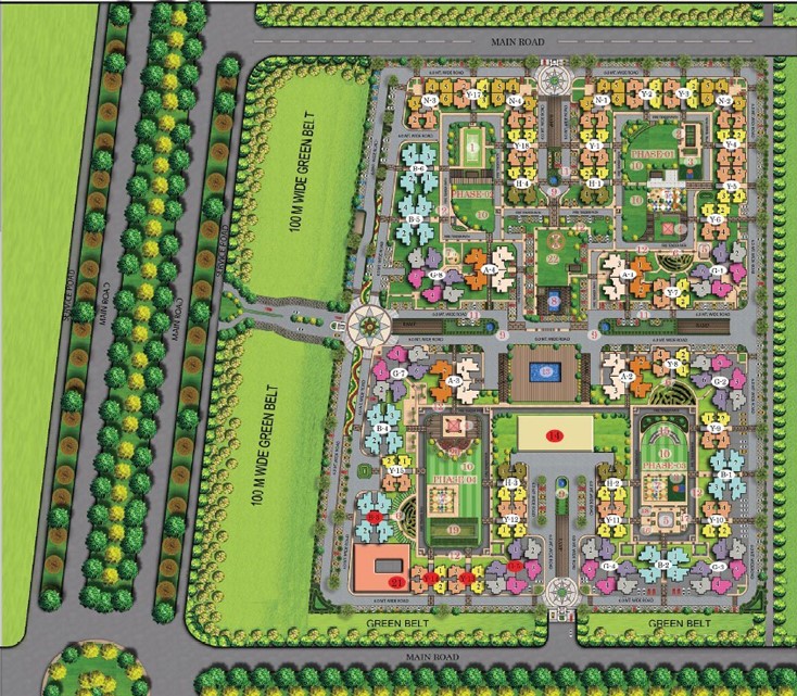 Eros Sampoornam Phase 3 Site Plan